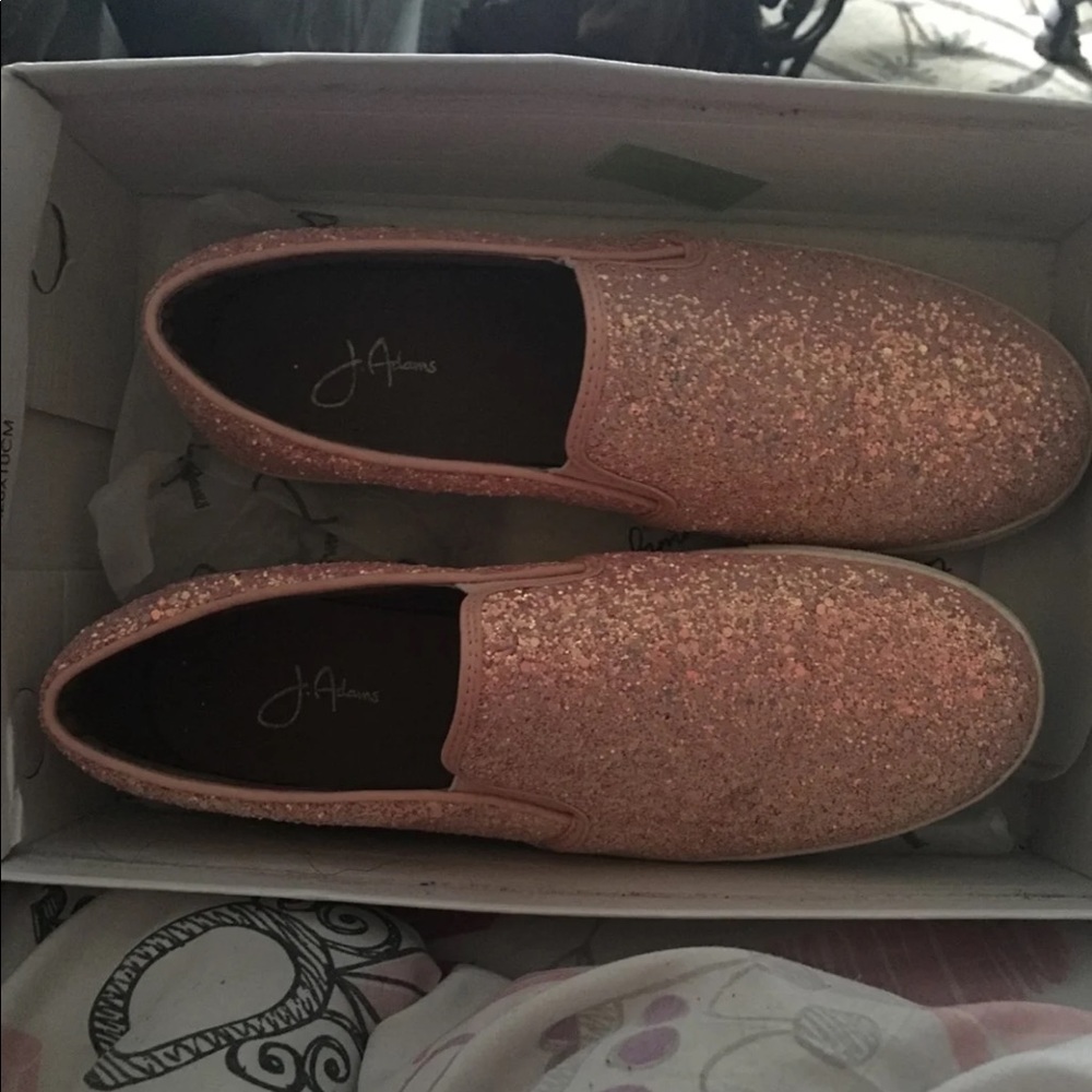 J Adams pink sparkly shoes